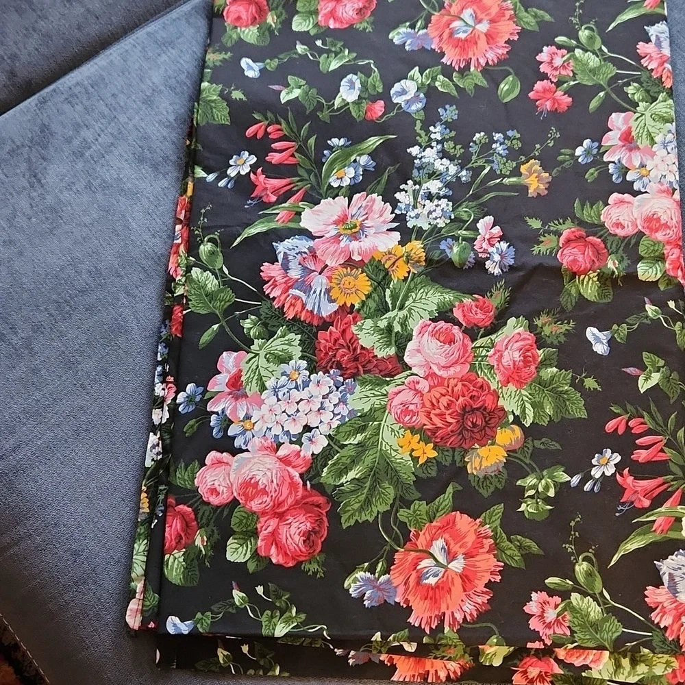 New Vintage Ralph Lauren Isadora Cossette Floral Flat Sheet Tween Size